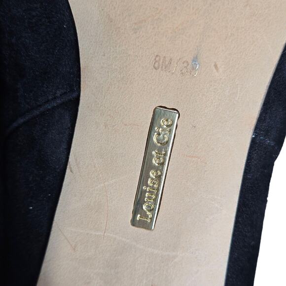 Louise et Cie Shoes Womens Size 8M Suede Leather Cutout Lace Up Heels Booties - Picture 11 of 11